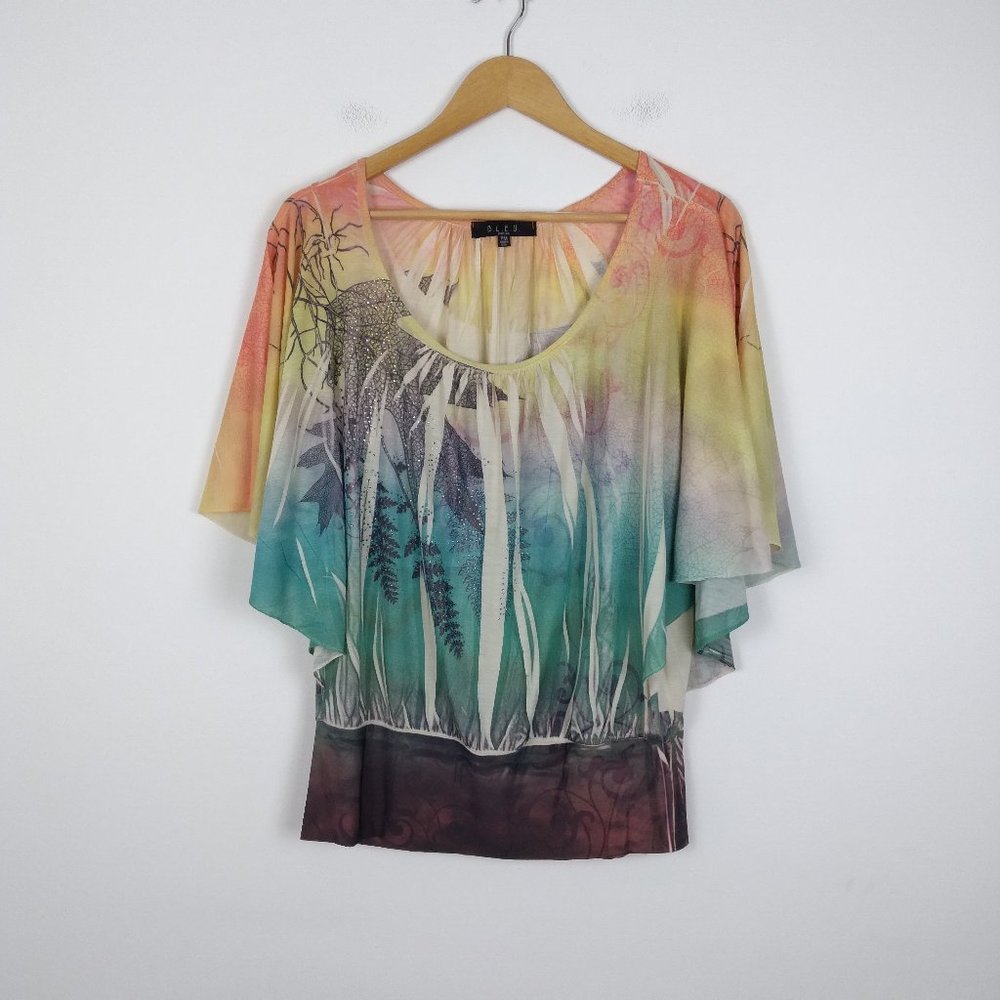 💥 Bleu Loose Sleeves Top